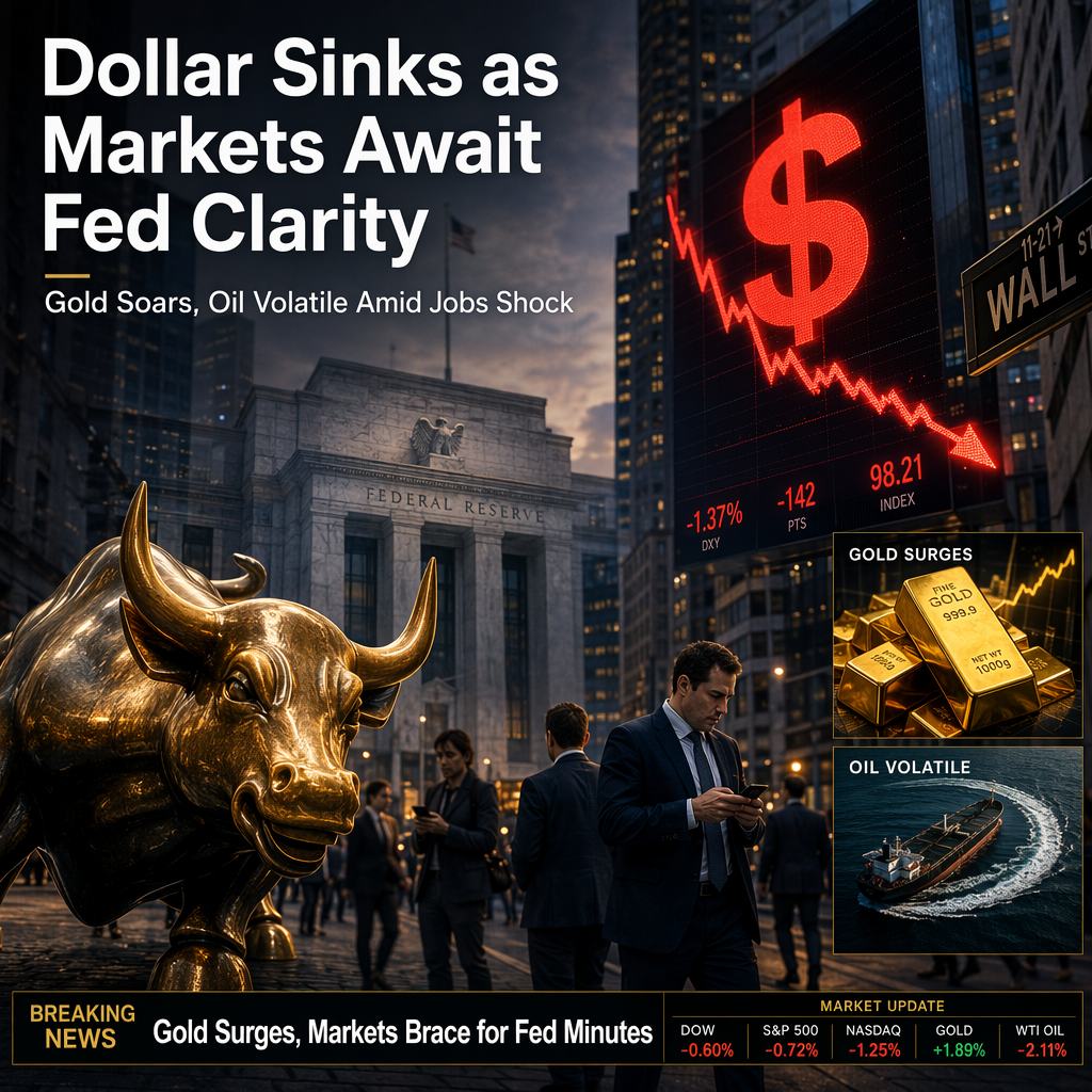 U.S. Dollar Drops After Weak Jobs Report and Dovish Fed Signals; Markets Eye FOMC Minutes