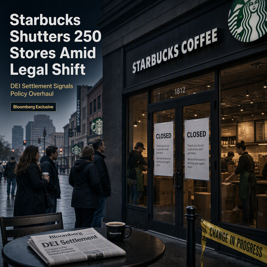 Starbucks to Close 250 North American Stores and Settle Florida DEI Lawsuit
