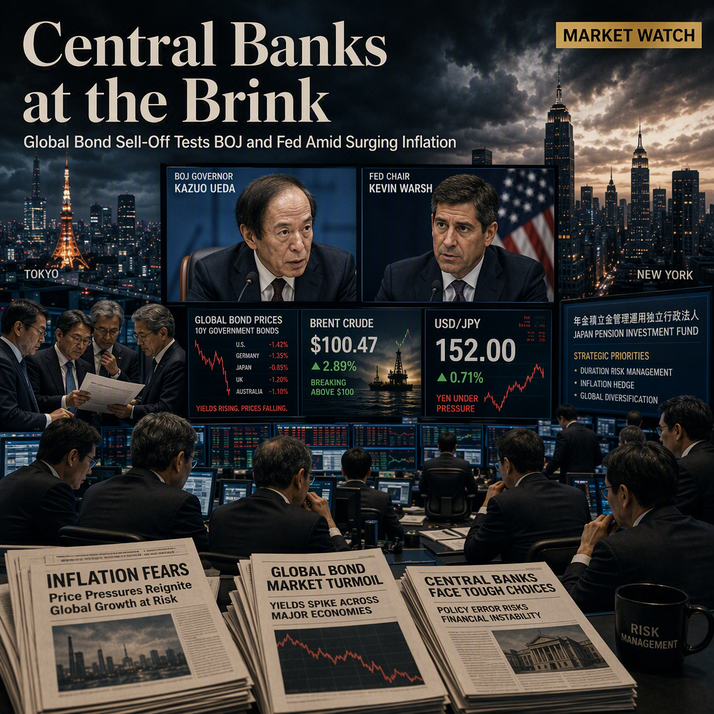 BOJ and Fed Face Critical Test Amid Global Bond Sell-Off and Surging Inflation Fears