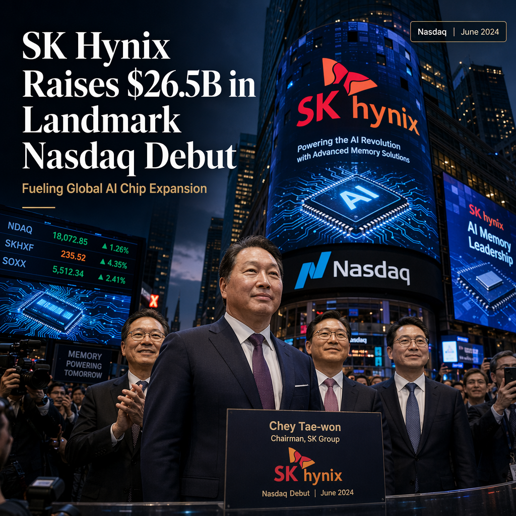 SK Hynix Makes Nasdaq Debut, Raising $26.5 Billion to Fuel AI-Driven Expansion