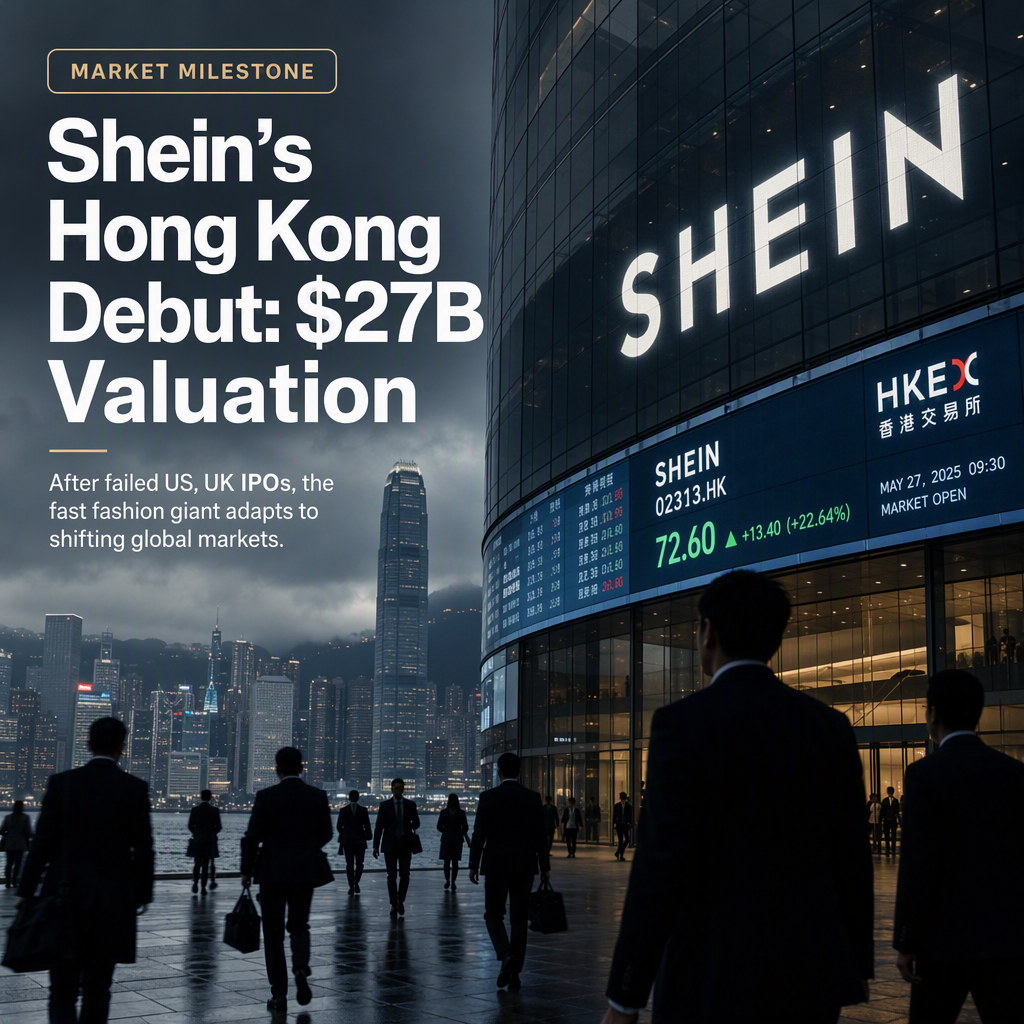 Shein Debuts on Hong Kong Exchange with $27 Billion Valuation After Failed US and UK IPO Attempts