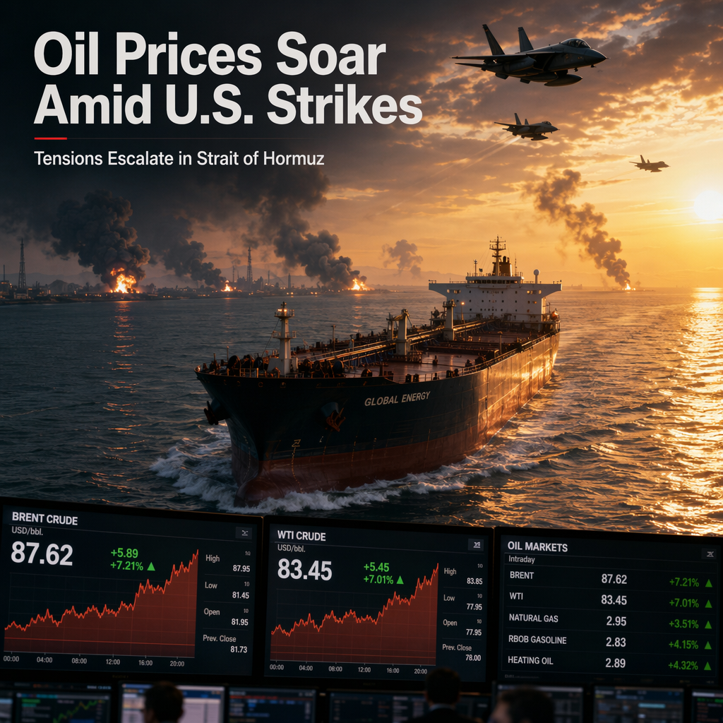 Oil Prices Surge as U.S. Launches Strikes on Iran After Strait of Hormuz Attacks